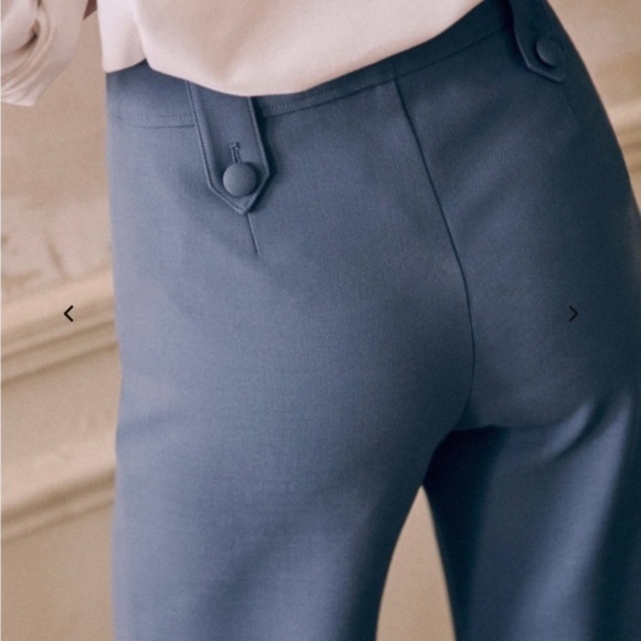 Sezane Yves trousers in vintage blue - Picture 2 of 3